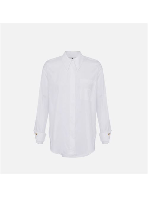 SHIRT WITH EMBROIDERED POCKET ELISABETTA FRANCHI | CA09251E2100 bianco